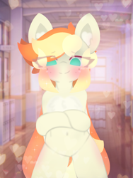 Size: 4096x5461 | Tagged: safe, artist:sodapop sprays, oc, oc only, oc:sodapop sprays, pegasus, pony, semi-anthro, ankha zone, belly button, chest fluff, ear fluff, eye clipping through hair, freckles, looking at you, meme, solo