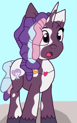 Size: 667x1064 | Tagged: safe, artist:cmara, violette rainbow, pony, unicorn, g5, female, horn, solo