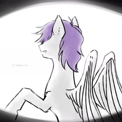 Size: 1417x1417 | Tagged: safe, artist:pain-jam-cookie, oc, oc only, oc:morning glory (project horizons), pegasus, pony, fallout equestria, fallout equestria: project horizons, female, mare, pegasus oc, solo, wings