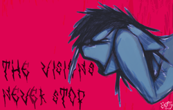 Size: 2332x1487 | Tagged: safe, oc, oc only, oc:elixir, pegasus, abstract background, dramatic, screaming, solo, text