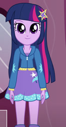 Size: 490x936 | Tagged: safe, artist:qbert2kcat, twilight sparkle, human, equestria girls, g4, boots, clothes, clothes swap, female, hairpin, hoodie, shirt, shoes, skirt, solo