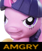 Size: 166x200 | Tagged: safe, twilight sparkle, pony, g4, amgry, angry, female, humor, mare, reaction image, solo, toy