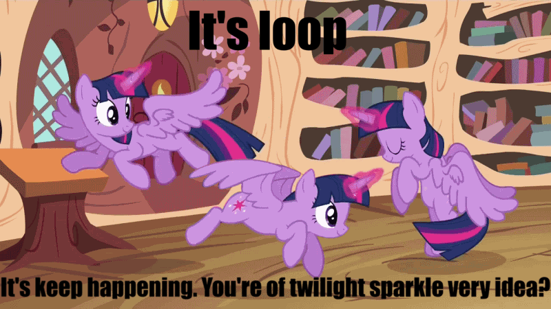 Mlp Loop Be Loop #3388599 - safe, artist:dtkraus, edit, edited screencap, screencap ...