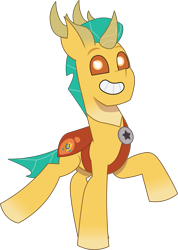 Size: 1131x1586 | Tagged: safe, artist:prixy05, hitch trailblazer, changedling, changeling, g5, my little pony: tell your tale, changedlingified, cute, hitchbetes, hitchling, male, simple background, solo, species swap, transparent background, vector