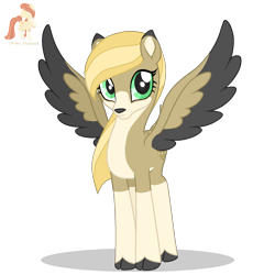 Size: 1500x1500 | Tagged: safe, artist:r4hucksake, oc, oc only, oc:cazneaux, deer, deer pony, original species, peryton, colored wings, female, simple background, solo, transparent background, two toned wings, wings