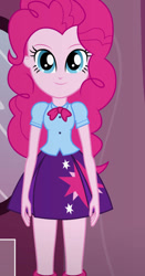 Size: 490x936 | Tagged: safe, artist:qbert2kcat, pinkie pie, equestria girls, g4, clothes, clothes swap, shirt, skirt, solo