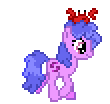 Size: 110x104 | Tagged: safe, artist:botchan-mlp, cancer (g4), crab, earth pony, pony, g4, animated, cancer (horoscope), desktop ponies, female, mare, pixel art, ponyscopes, simple background, solo, sprite, transparent background, trotting