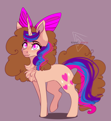 Size: 3024x3299 | Tagged: safe, artist:krissstudios, oc, oc only, oc:sweet hearts, pony, unicorn, bow, female, hair bow, horn, mare, simple background, solo