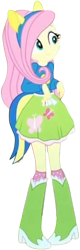 Size: 802x2520 | Tagged: safe, edit, edited screencap, editor:homersimpson1983, editor:mrtoonlover83, screencap, fluttershy, human, equestria girls, g4, background removed, boots, clothes, female, high heel boots, not a vector, shirt, shoes, simple background, skirt, solo, sweater, transparent background, wondercolts, wondercolts uniform