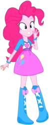 Size: 714x1799 | Tagged: safe, edit, edited screencap, editor:homersimpson1983, screencap, pinkie pie, human, equestria girls, g4, background removed, female, not a vector, simple background, solo, transparent background