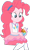 Size: 750x1260 | Tagged: safe, edit, edited screencap, editor:mrtoonlover83, screencap, pinkie pie, human, equestria girls, g4, my little pony equestria girls: choose your own ending, tip toppings, background removed, clothes, dessert, female, not a vector, rah rah skirt, simple background, sitting, skirt, solo, transparent background