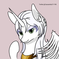 Size: 2000x2000 | Tagged: safe, artist:cassandra211190, oc, oc only, oc:κασσάνδρα, alicorn, alicorn oc, horn, wings