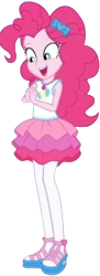 Size: 918x2520 | Tagged: safe, edit, edited screencap, editor:homersimpson1983, screencap, pinkie pie, human, equestria girls, g4, background removed, female, not a vector, simple background, solo, transparent background
