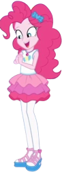 Size: 918x2520 | Tagged: safe, edit, edited screencap, editor:mrtoonlover83, screencap, pinkie pie, human, equestria girls, g4, background removed, female, not a vector, simple background, solo, transparent background