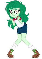 Size: 1119x1548 | Tagged: safe, artist:gmaplay, wallflower blush, human, equestria girls, equestria girls specials, g4, my little pony equestria girls: forgotten friendship, boots, camp everfree outfits, cute, female, flowerbetes, freckles, pigeon toed, shoes, simple background, solo, transparent background