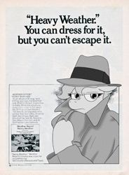 Size: 755x1024 | Tagged: safe, artist:jargon scott, oc, oc:heavy weather, pegasus, pony, anthro, advertisement, album, clothes, fedora, grayscale, hat, monochrome, pegasus oc, ponified, trenchcoat