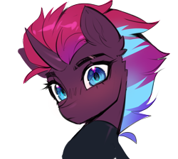 Size: 844x755 | Tagged: safe, artist:vensual99, oc, oc only, oc:tempest revenant, pony, unicorn, bust, horn, looking at you, simple background, solo, transparent background