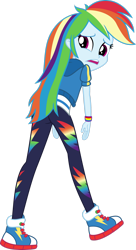Size: 1280x2357 | Tagged: safe, artist:alandssparkle, rainbow dash, human, equestria girls, g4, my little pony equestria girls: better together, overpowered (equestria girls), female, simple background, solo, transparent background, vector