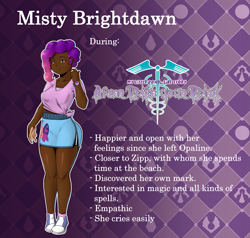 Size: 6347x6048 | Tagged: safe, artist:jackudoggy, misty brightdawn, human, g5, abstract background, breasts, clothes, dark skin, female, gradient background, humanized, reasonably sized breasts, rebirth misty, reference sheet, skirt, solo, text