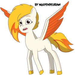 Size: 7561x7561 | Tagged: safe, artist:nguyendeliriam, flare (g5), pegasus, pony, g5, my little pony: tell your tale, absurd resolution, female, flying, huh, mare, simple background, solo, surprised, transparent background