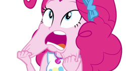 Size: 666x375 | Tagged: safe, artist:blockslikepl, edit, edited screencap, screencap, pinkie pie, human, equestria girls, g4, background removed, cheeks, female, simple background, solo, transparent background