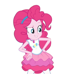 Size: 1232x1280 | Tagged: safe, artist:blockslikepl, edit, edited screencap, screencap, pinkie pie, human, equestria girls, g4, background removed, female, simple background, solo, transparent background