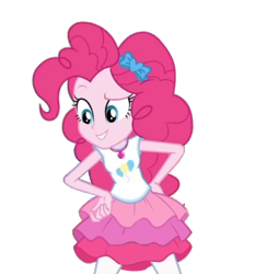 Size: 1388x1492 | Tagged: safe, artist:blockslikepl, edit, edited screencap, screencap, pinkie pie, human, equestria girls, g4, background removed, female, simple background, solo, transparent background