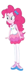 Size: 257x685 | Tagged: safe, artist:blockslikepl, edit, edited screencap, screencap, pinkie pie, human, equestria girls, g4, background removed, blurry, female, not a vector, simple background, solo, transparent background