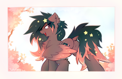 Size: 1536x1002 | Tagged: safe, alternate version, artist:kejifox, oc, oc only, oc:star universe, pegasus, pony, butt, chest fluff, dock, ear fluff, featureless crotch, female, looking at you, looking back, looking back at you, mare, open mouth, open smile, pegasus oc, plot, smiling, solo, tail, wings