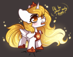 Size: 2500x1965 | Tagged: safe, artist:lazycloud, daybreaker, alicorn, pony, g4, cute, female, filly, filly daybreaker, foal, solo, weapons-grade cute, younger