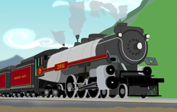 Size: 6500x4130 | Tagged: safe, artist:gmaplay, equestria girls, g4, canadian pacific, empress 2816, locomotive, no pony, solo, train