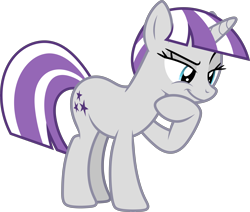 Size: 9745x8249 | Tagged: safe, artist:starryshineviolet, twilight velvet, pony, unicorn, g4, once upon a zeppelin, eyebrows, female, hoof on chin, horn, looking down, mare, mischievous, raised eyebrow, raised hoof, simple background, smiling, smirk, solo, thinking, transparent background, vector
