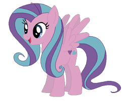 Size: 490x394 | Tagged: safe, artist:selenaede, artist:user15432, flitterheart, pegasus, pony, g4, base used, blue eyes, generation leap, not fluttershy, open mouth, purple coat, purple mane, purple tail, recolor, simple background, solo, tail, transparent background