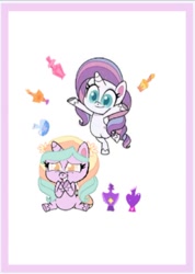 Size: 646x905 | Tagged: safe, potion nova, pony, unicorn, g4, g4.5, meet potion nova!, my little pony: pony life, the great collide, duo, duo female, female, horn, potion, potions