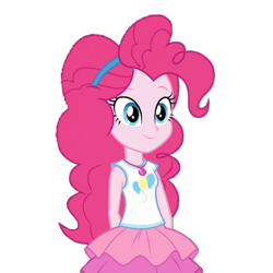 Size: 1492x1492 | Tagged: safe, artist:blockslikepl, edit, edited screencap, screencap, pinkie pie, human, equestria girls, g4, background removed, female, simple background, solo, transparent background