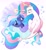 Size: 2480x2717 | Tagged: safe, artist:syrupyyy, princess celestia, princess luna, alicorn, pony, seapony (g4), g4, bubble, cute, cutelestia, digital art, dorsal fin, duo, duo female, ethereal mane, ethereal tail, female, filly, filly luna, fin, fin wings, fins, fish tail, flowing mane, flowing tail, foal, glowing, glowing horn, happy, hnnng, horn, jewelry, looking at each other, looking at someone, lunabetes, magic, mare, ocean, open mouth, open smile, royal sisters, scales, seaponified, seapony celestia, seapony luna, siblings, simple background, sisters, smiling, smiling at each other, species swap, swimming, syrupyyy is trying to murder us, tail, underwater, water, weapons-grade cute, white background, wings, woona, younger