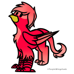 Size: 3000x3000 | Tagged: safe, artist:purple wingshade, part of a set, oc, oc only, oc:gina, griffon, female, simple background, solo, transparent background