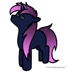 Size: 3000x3000 | Tagged: safe, artist:purple wingshade, part of a set, oc, oc only, oc:osiris eclipse, pony, unicorn, horn, male, simple background, solo, stallion, transparent background