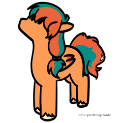 Size: 3000x3000 | Tagged: safe, artist:purple wingshade, part of a set, oc, oc only, oc:ember rose, pegasus, pony, female, mare, simple background, solo, transparent background