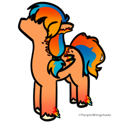 Size: 3000x3000 | Tagged: safe, artist:purple wingshade, part of a set, oc, oc only, oc:ember rose, pegasus, phoenix, pony, female, mare, simple background, solo, transparent background