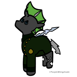 Size: 3000x3000 | Tagged: safe, artist:purple wingshade, part of a set, oc, oc only, oc:dronea-24-753, changeling, pony, green changeling, male, simple background, solo, stallion, transparent background