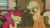 Size: 2000x1125 | Tagged: safe, edit, edited screencap, editor:quoterific, screencap, apple bloom, applejack, earth pony, pony, g4, my little pony: friendship is magic, pinkie apple pie, season 4, applejack's hat, cowboy hat, duo, duo female, eyes closed, female, filly, foal, hat, mare, quill, sweet apple acres