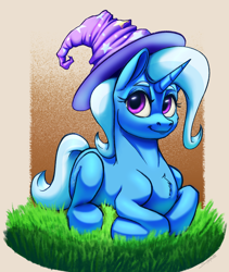 Size: 1350x1600 | Tagged: safe, artist:silverhopexiii, trixie, pony, unicorn, g4, clothes, hat, horn, solo, trixie's hat