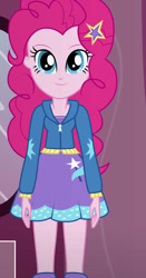 Size: 490x936 | Tagged: safe, artist:qbert2kcat, pinkie pie, equestria girls, g4, boots, clothes, clothes swap, hoodie, shirt, shoes, skirt, solo