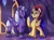 Size: 2600x1900 | Tagged: safe, artist:shadowreindeer, opaline arcana, oc, alicorn, g5, commission, duo, question mark