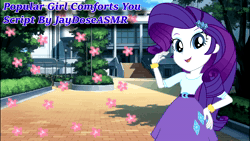 Size: 1920x1080 | Tagged: safe, artist:darknightprincess, artist:magicalmysticva, rarity, human, equestria girls, g4, animated, asmr, comforting, offscreen character, pov, roleplay, school, sound, talking, talking to viewer, voice acting, voice actor, webm