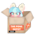 Size: 1225x1226 | Tagged: safe, artist:sodapop sprays, coco pommel, earth pony, pony, g4, box, ear fluff, eye clipping through hair, looking at you, looking up, looking up at you, meme, pony in a box, simple background, solo, transparent background