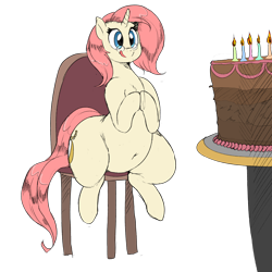 Size: 3000x3000 | Tagged: safe, artist:polofastter, artist:sirmasterdufel, derpibooru exclusive, oc, oc only, oc:rose pendant, pony, unicorn, belly, birthday cake, cake, female, food, glasses, high res, horn, imminent stuffing, mare, this will end in weight gain