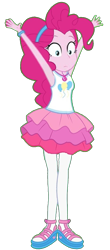 Size: 612x1394 | Tagged: safe, artist:blockslikepl, edit, edited screencap, screencap, pinkie pie, human, equestria girls, g4, background removed, female, not a vector, simple background, solo, transparent background