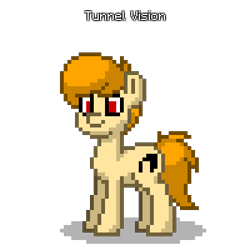 Size: 400x400 | Tagged: safe, artist:tunnel vision, oc, oc only, oc:tunnel vision, earth pony, pony, pony town, digital art, earth pony oc, male, pixel art, ponysona, simple background, solo, stallion, transparent background